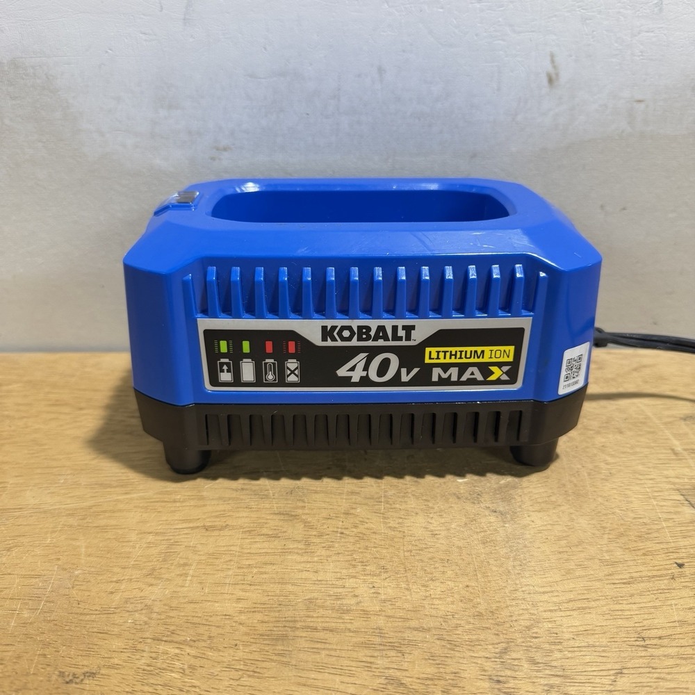 Kobalt 40 Volt MAX Lithium-Ion Battery Charger KRC 40-06 Charger Tested
